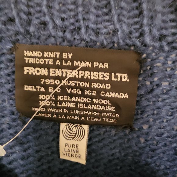 Fron Enterprises Ltd Virgin Wool 100% Icelandic Sweater Mens - Picture 5 of 5